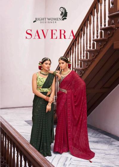 SAVERA BY RIGHT WOMEN DESIGNER SOFT LOOK SAREE WHOLESALER IN INDIA 